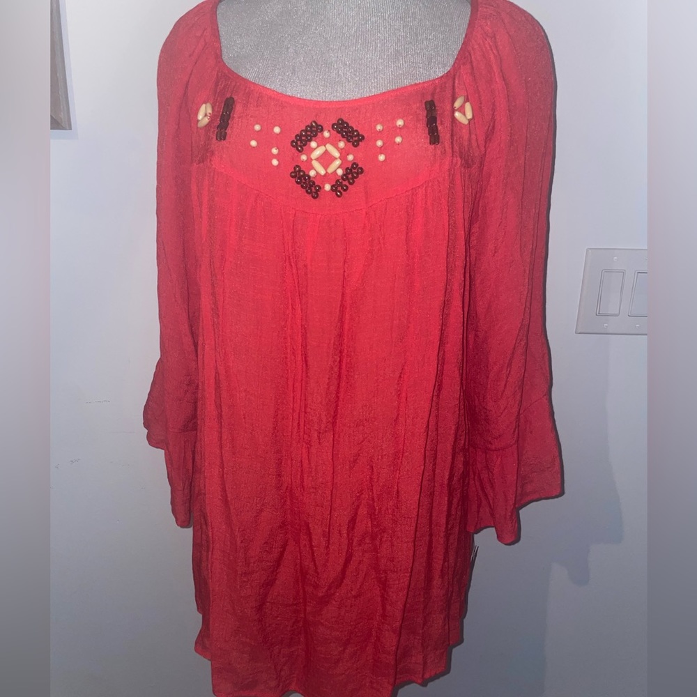 beaded top-1X
